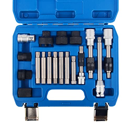 Kit 13 Pezzi Per Alternatore Auto - Punte Esagonali E Stella Per Ruota Libera, Compatibile Multimarca - Foto 11